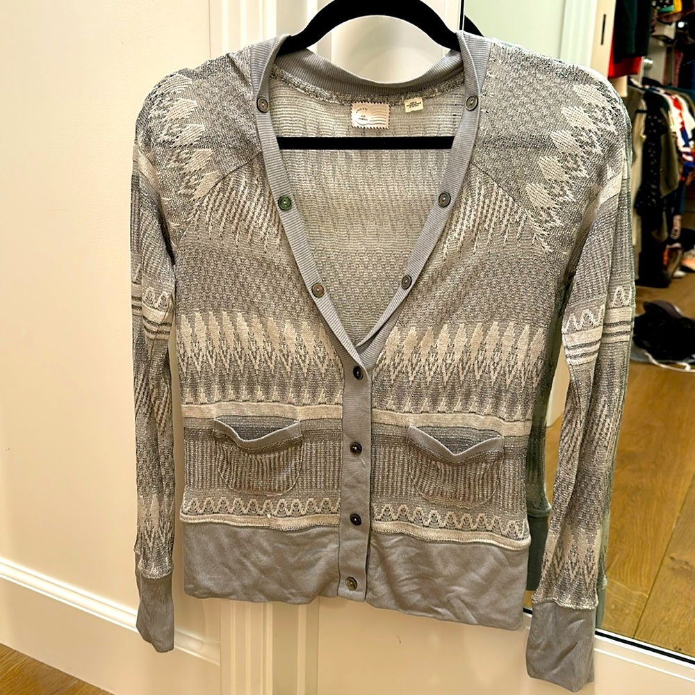 Anthro winter cardigan - size XS